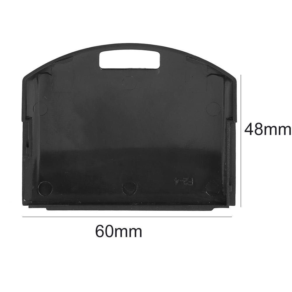 Cubierta de plástico para puerta trasera de batería, funda protectora para Sony PS Portátil PSP 1000, pieza de repuesto de 60x48x4mm, color blanco y negro, 1 unidad