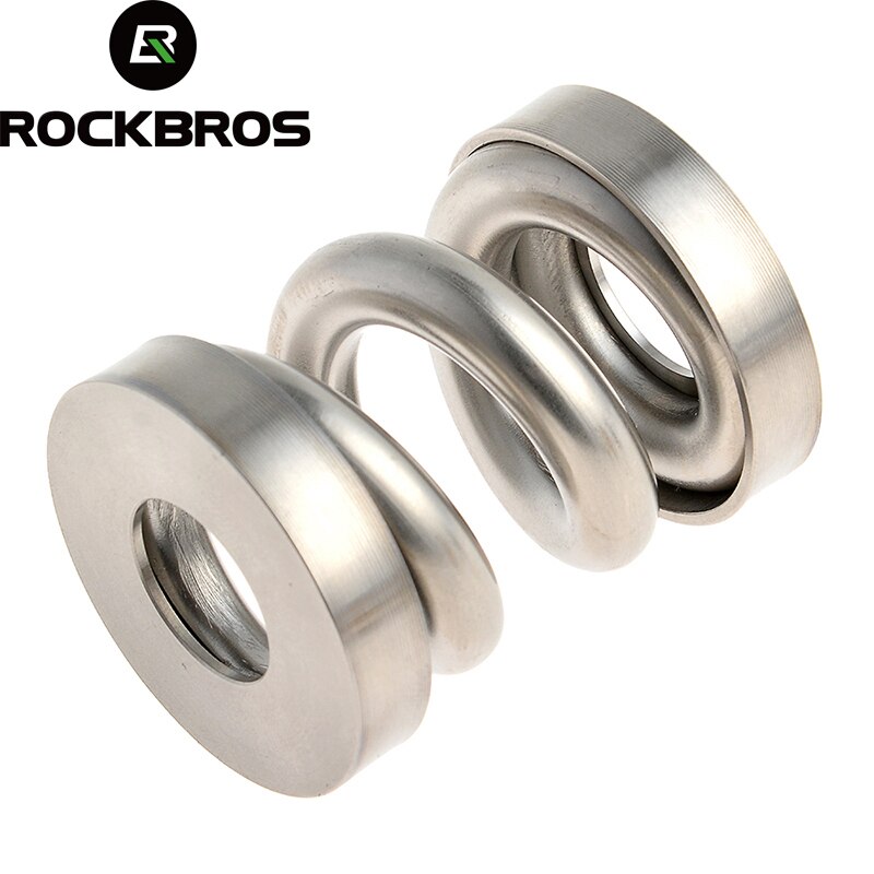 ROCKBROS MTB Bicycle Rear Shocks Titanium Bike Cycling Coil Spring Suspension Rear Shock Shox for Brompton Rear Bumper Absorber