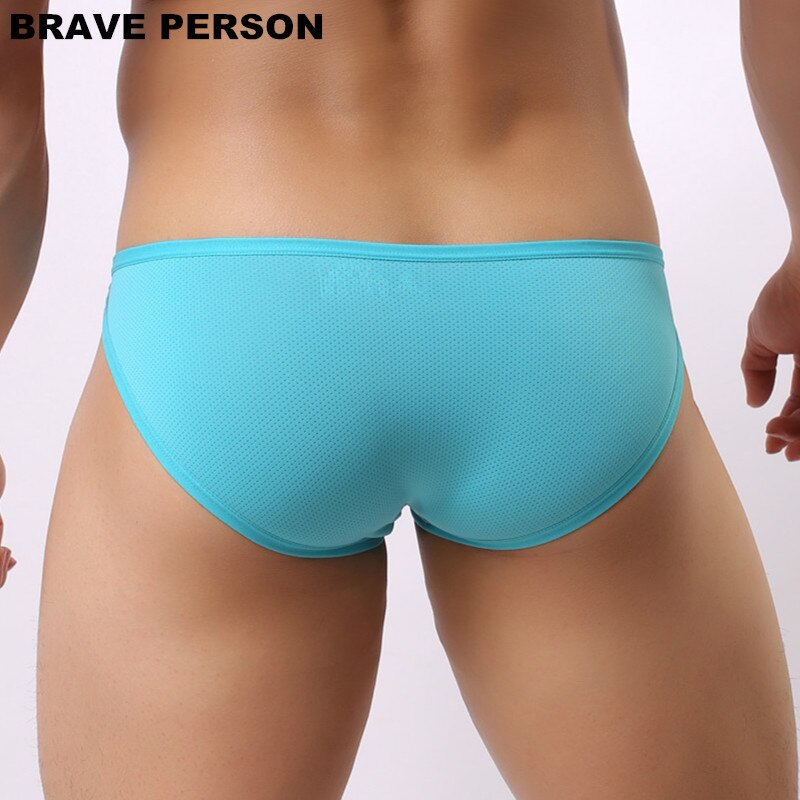 Brave Person Brand Men&#39;s Briefs Sexy Underwear Bikini Side Metal Buckle Underwear Men Briefs B1146