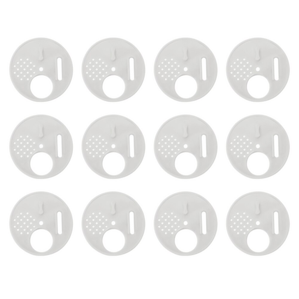 12pcs Bee Hive Box Entrance Gate Disc Plastic Bee Nest Door Honeycomb Entrance Gate Beekeeping Tool Equipment Nest Tools Supplie: 12pcs White