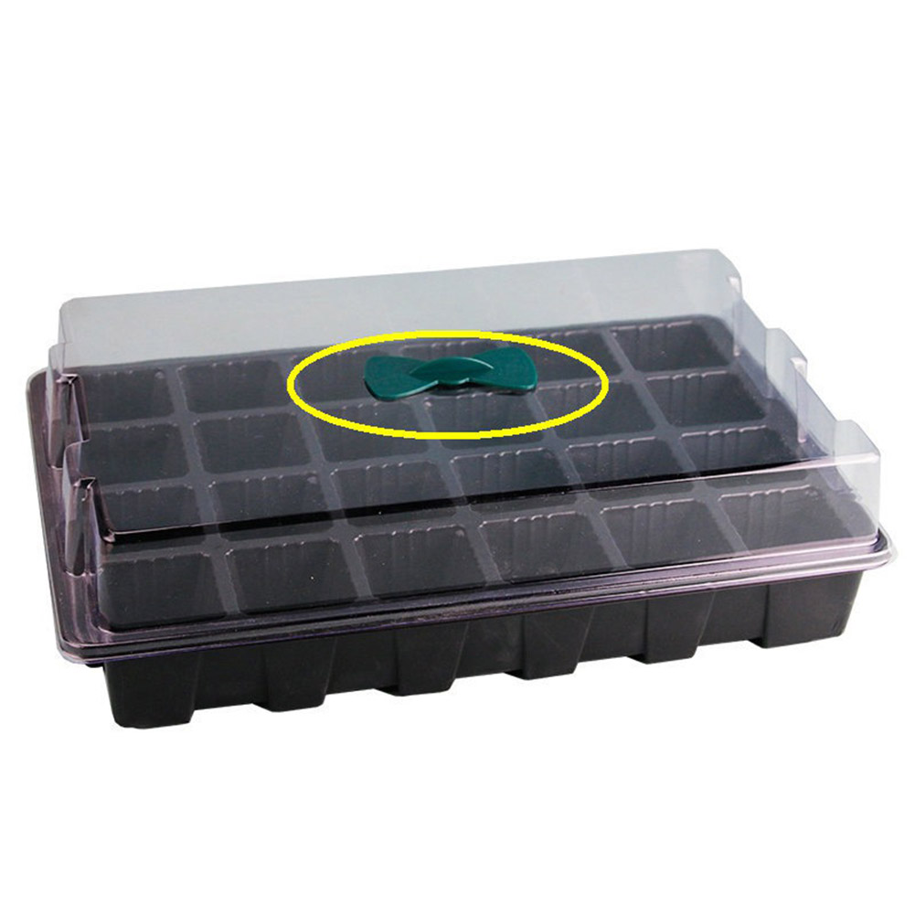 24-Hole Home Garden Balcony Nursery Seedling Tray Plant Growing Holder Plate Strengthen ventilation and reduce moisture