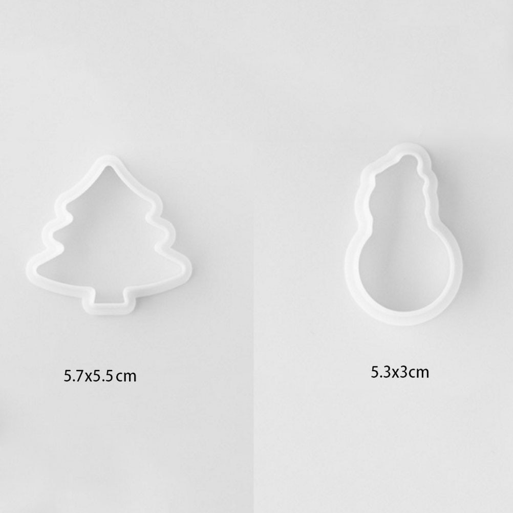 8 Pcs Cookie Cutters Kids Plastic Christmas DIY Mini House Chocolate Biscuit Cookie Mold Cutter For Cafe Kitchen