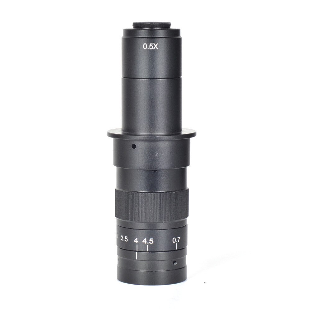10X-120X 180X 300X Zoom C-mounting Lens 25mm Interface Diameter for CCD CMOS Industrial Video Microscope Cameras: 180X