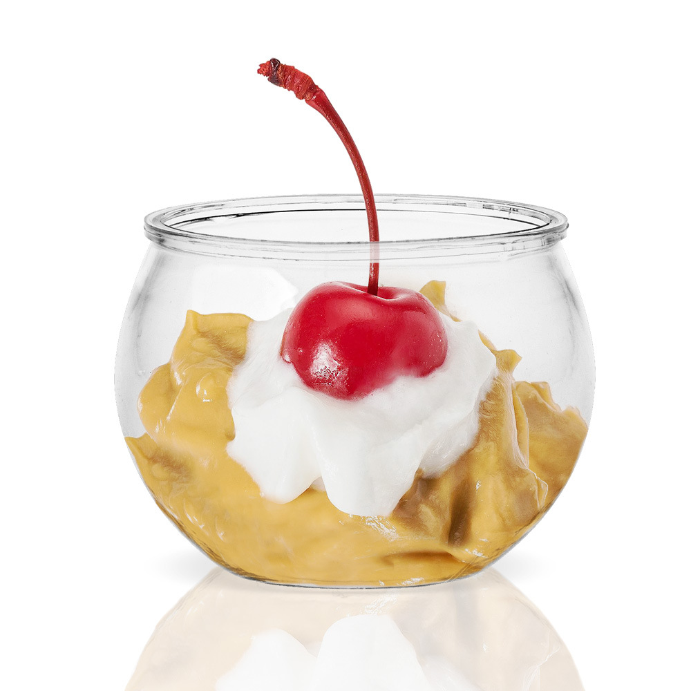 120 ml Wegwerp Ronde Dessert Cups voor Party Yoghurt Bakken Voorgerecht Ijs Bal Mousse Ijs Bal Plastic Dessert cups
