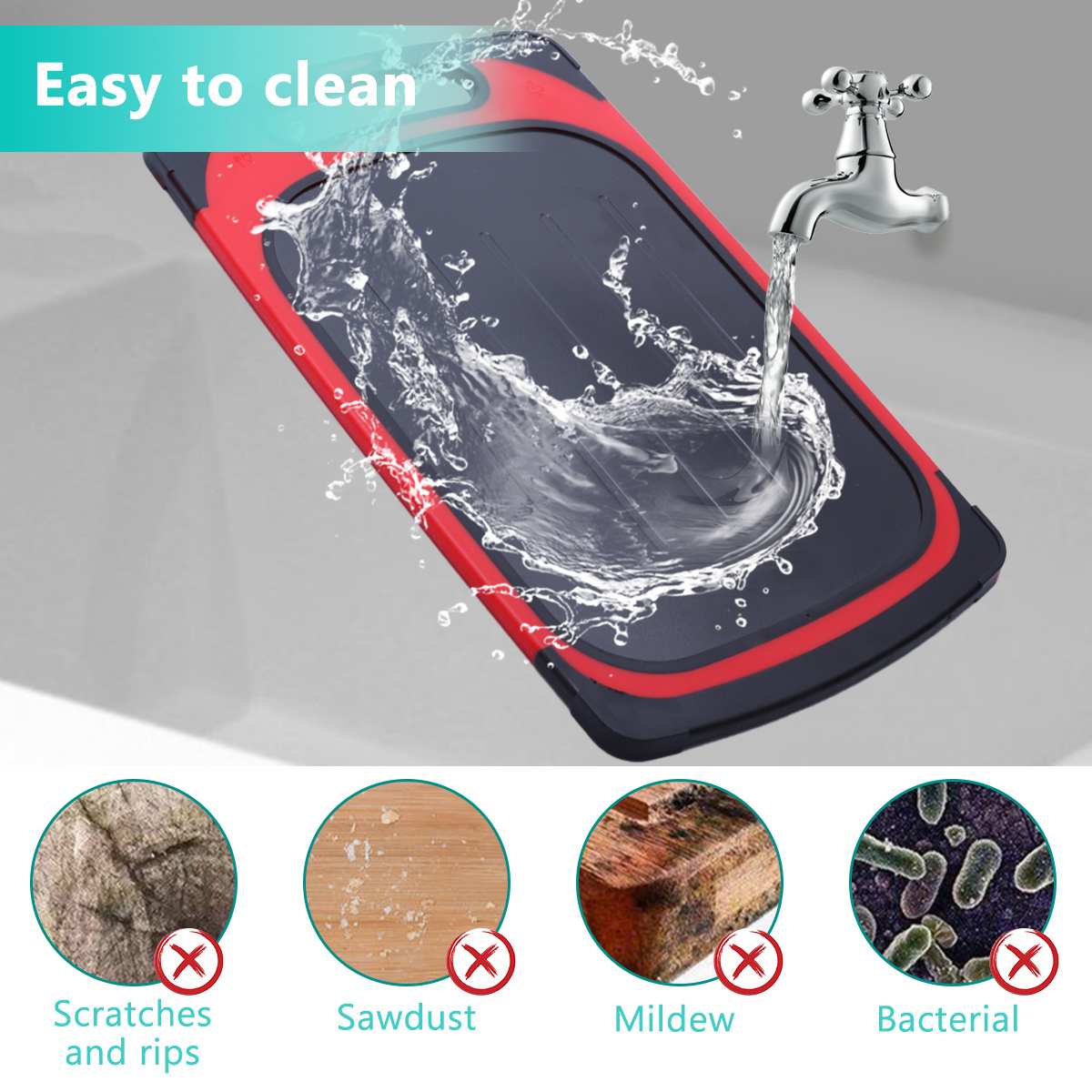 GEMITTO Fast Defrosting Plate 2 in 1 Thawing Plate Cutting Chopping Board Rapid Safety Thawing Tray For Frozen Food Meat