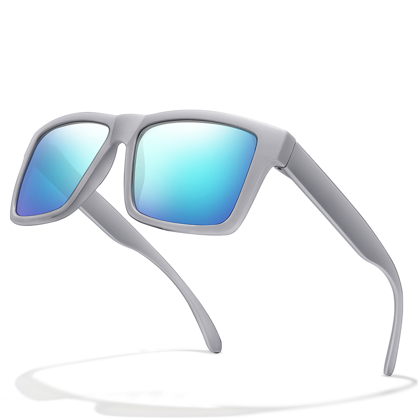 Gafas de sol polarizadas para ciclismo para hombres y mujeres, gafas cuadradas clásicas con protección UV para pesca al aire libre, conducción, lentes coloridas