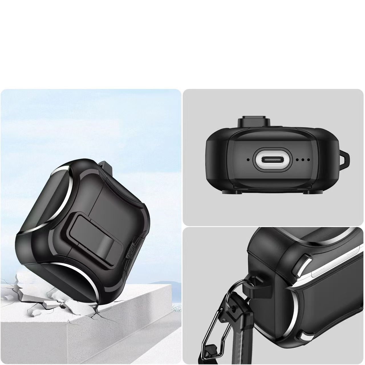 2025 pour Airpods 4 étui adapté étui pour écouteurs couverture à ressort étui de protection pour écouteurs magnétiques 3D pour AirPods Pro 2 étuis