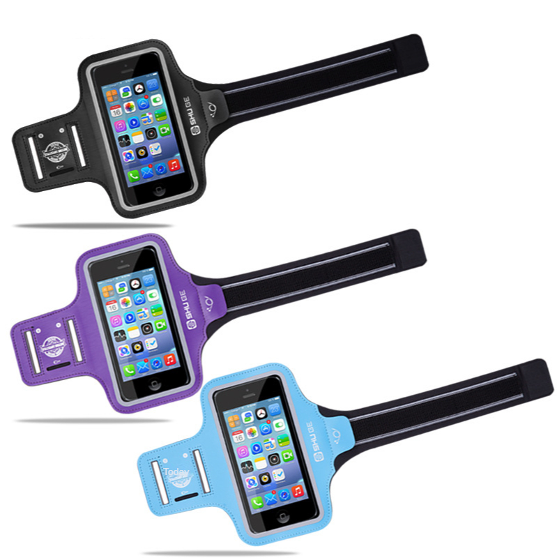 Bracciale per telefono Fitness con borsa da braccio Mobile in Lycra supporto per telefono sportivo universale riflettente impermeabile
