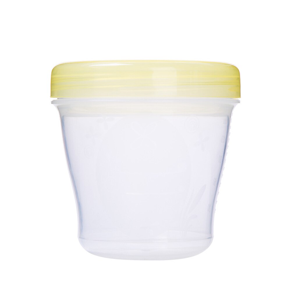Portable Safe Formula Dispenser Baby Food Container Candy Fruit Food Storage Milk Powder Box Snack Cup Milk Breast Storage Cups: Yellow
