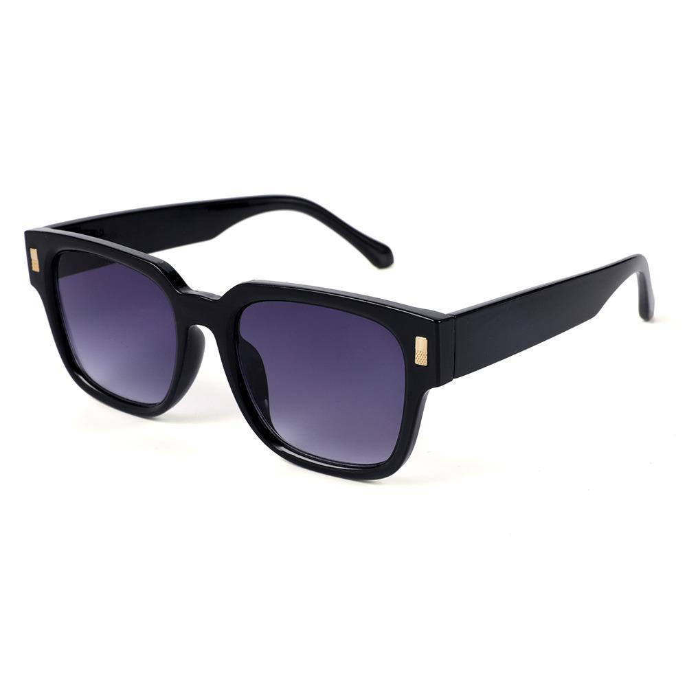 Quadratische Rahmen Damen Sonnenbrille dünne Sonnenbrille Männer und Frauen Brillen: Blau