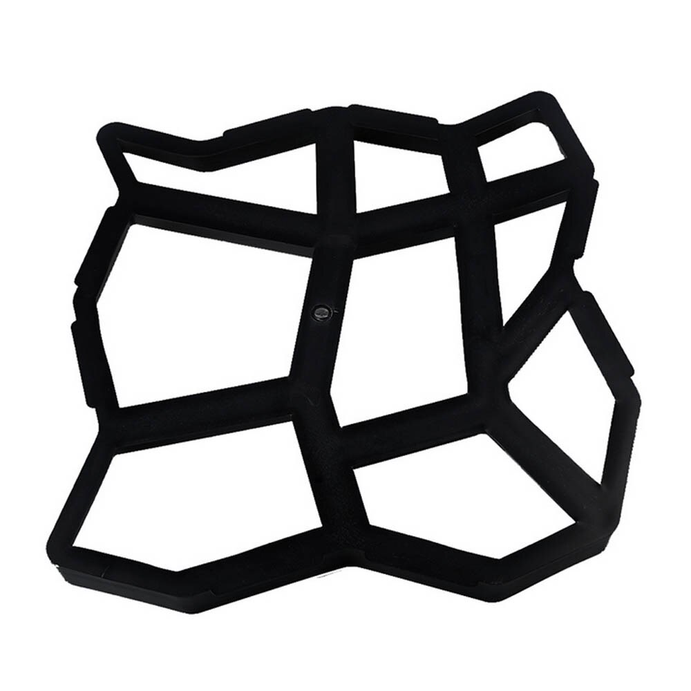 Plastic DIY Garden Pavement Mold Maker Walk Brick Stone Road Concrete Mold for Walkway Pathway Flooring Paving 35x35x3.6cm