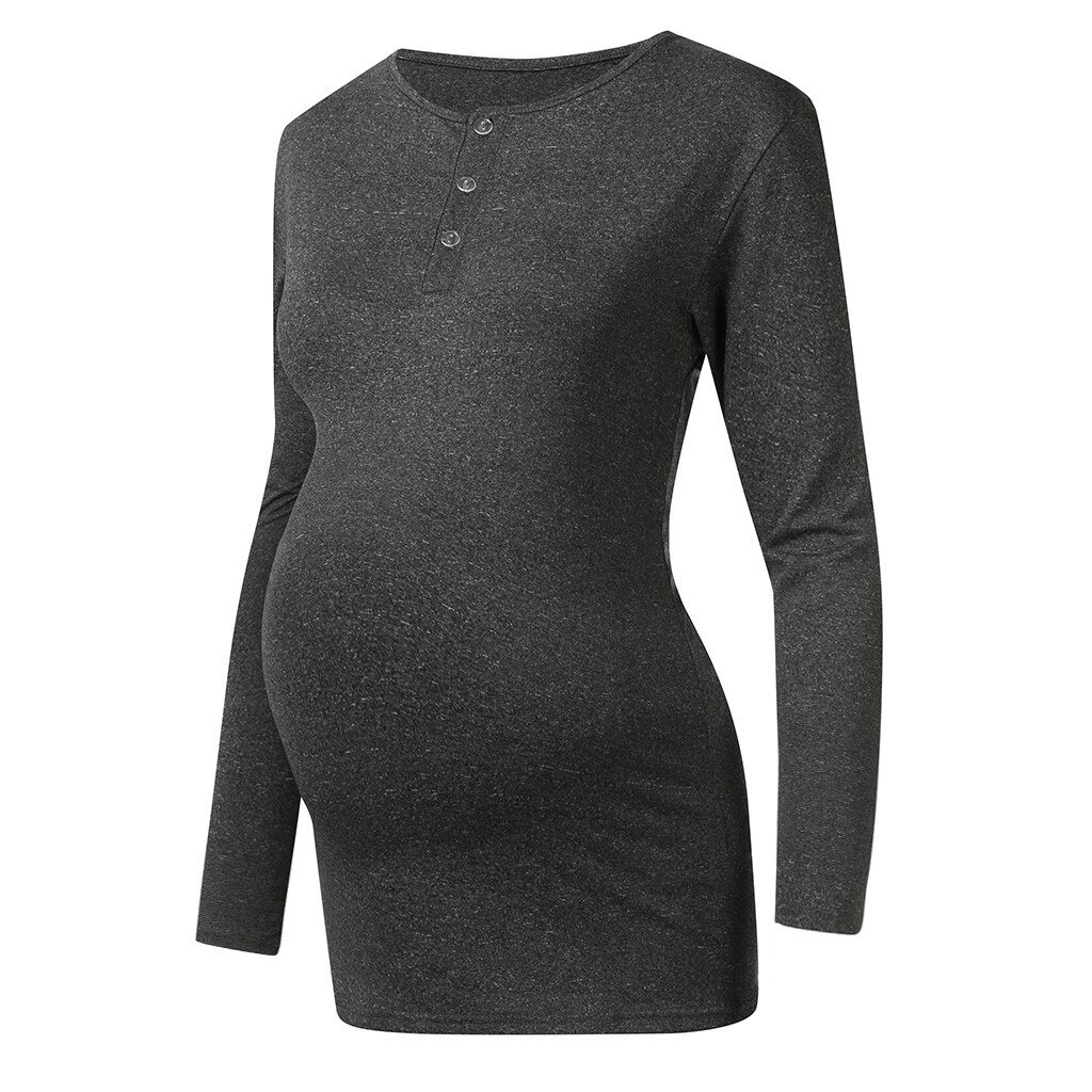 Femmes Clother enceinte maternit?� o-cou ?� manches  �?? Grandado