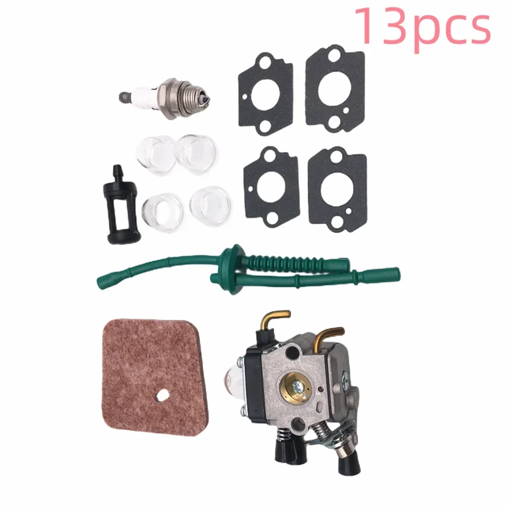Carburetor for STIHL FS38 FS45 FS46 FS74 FS75 FS76 FS80 FS85 FS55 air filter fuel line L7T spark plug fuel filter: Blue