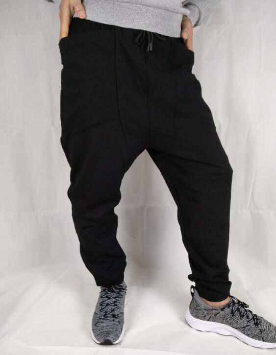 sarouel décontracté athlétique Hip Hop danse sportive Hip-Hop hommes Sport pantalons de survêtement pantalons amples longs homme pantalons de survêtement: M / Black