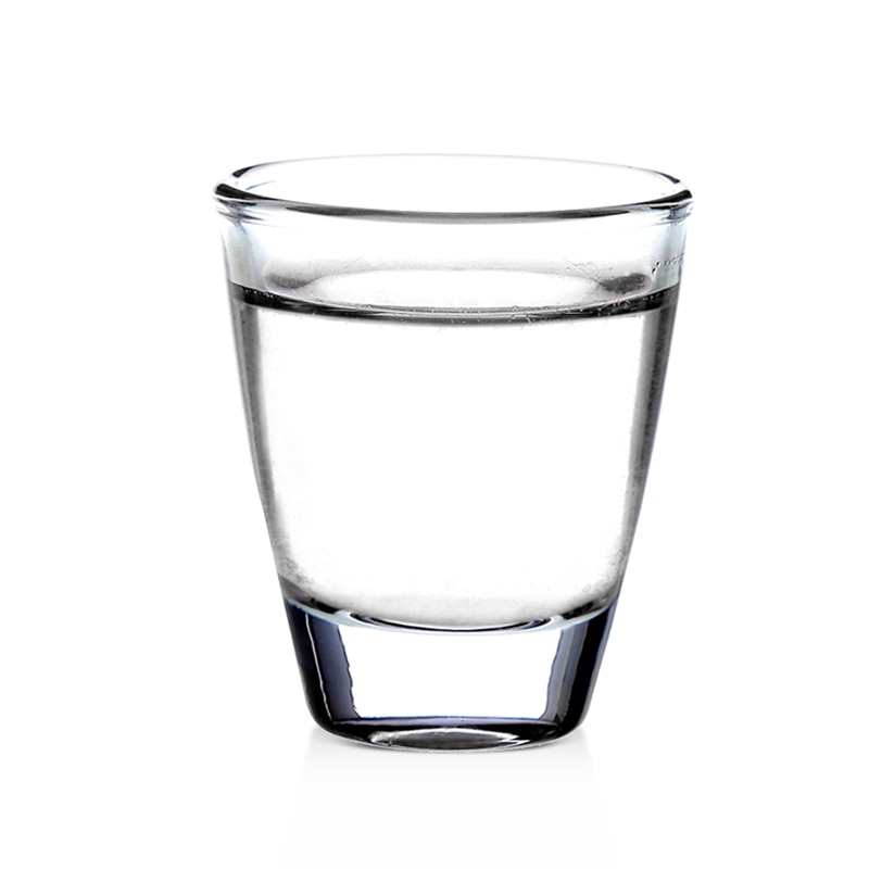6 stk / sæt 25ml klart tyk base shot glas sæt hjem bar mini vin kopper 0.87oz til so-ju saki
