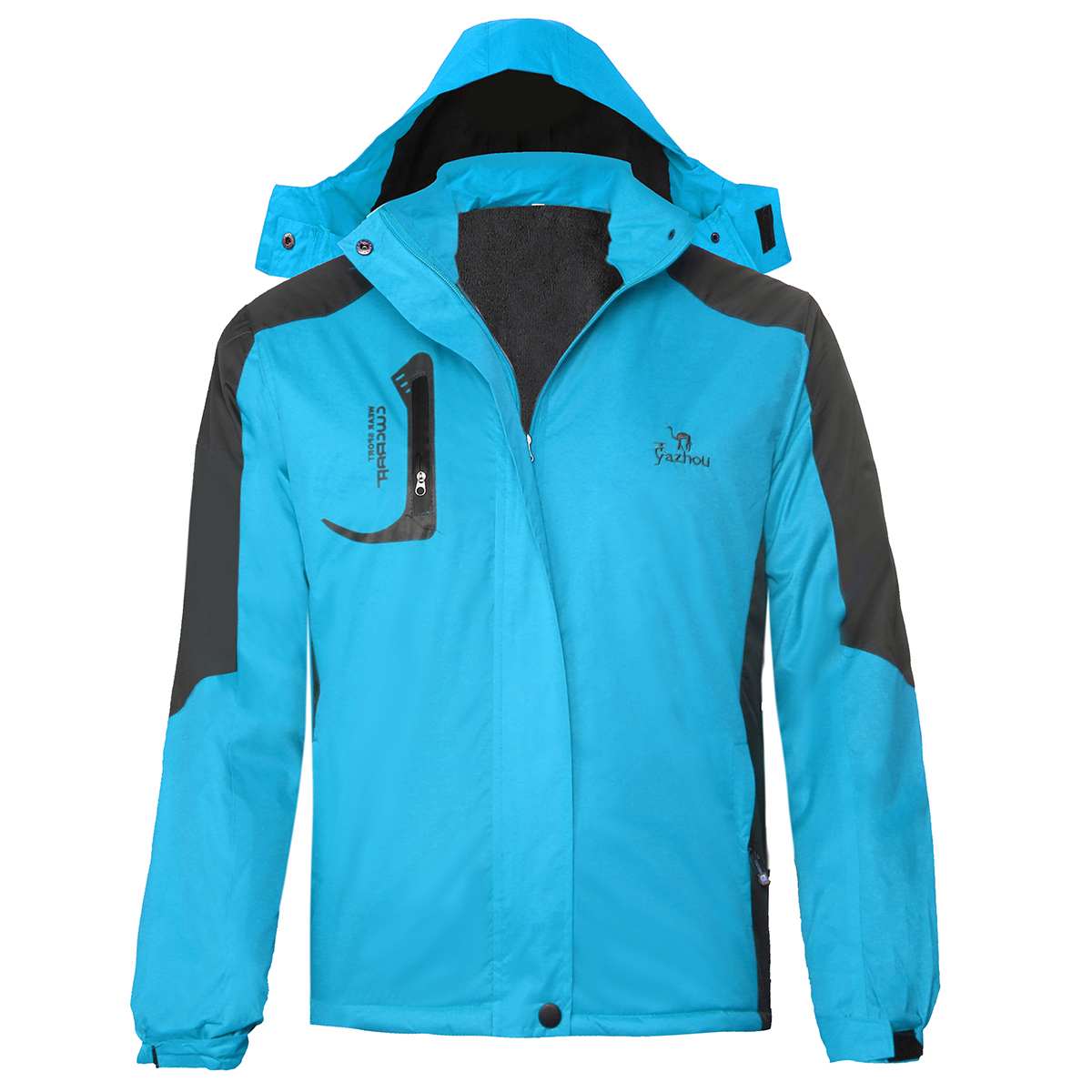 Waterproof Ski Jacket Women Fleece Lined Snow Coat Outdoor Hiking Snowboard Windproof Snowboard Fleece Jacket Winter Snow Male: Blue / XXL