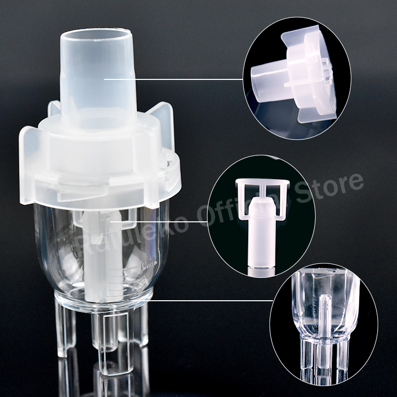 Inhaler Parts Medicine Tank Cup Compressor Nebulizer Accessary Atomized Spray Injector Non-Toxic PP Material Health Care