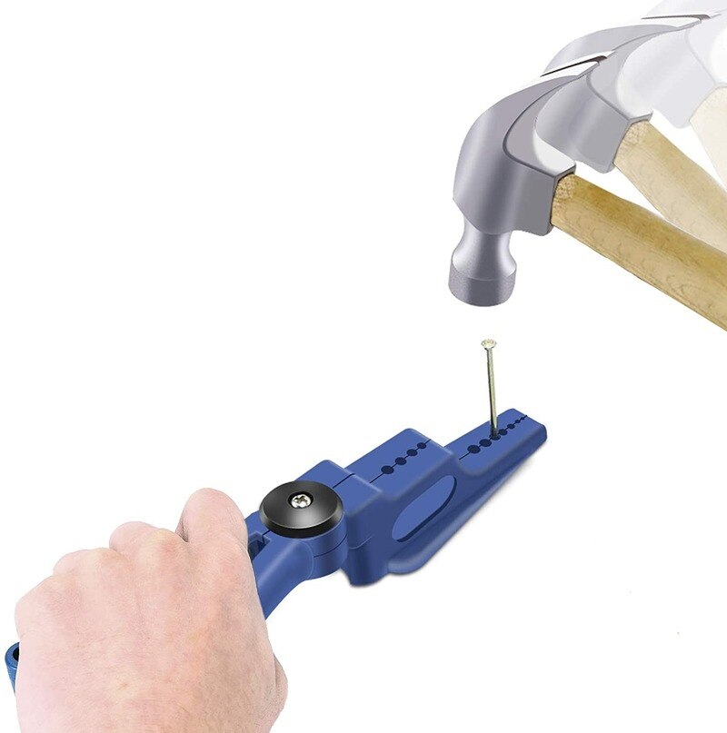 Portable Nail Holder Tool Safety Nail Finger Protector for Hammer Nail Screw Fixer Finger Saver Protector Plastic Safety Plier