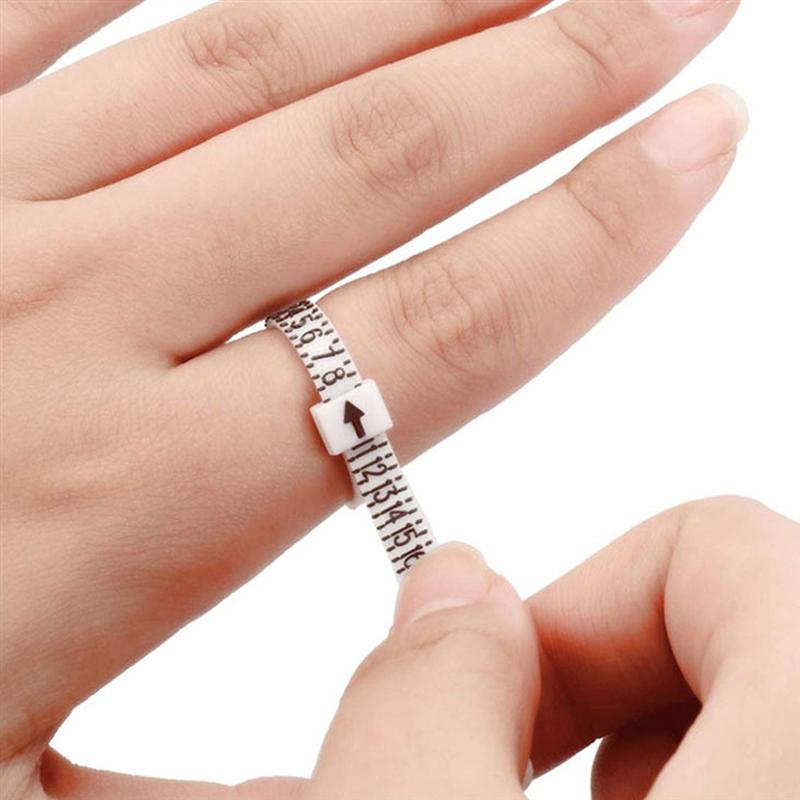 10pcs US Ring Size Measuring Tool Ring Sizer Ring Measurer for Daily Use