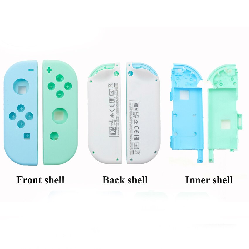 JCD 1Set Plastic Hard Shell For Nintend Switch Joy-Con Controller for NS NX Joy Con White Blue Green Housing Shell Case Cover