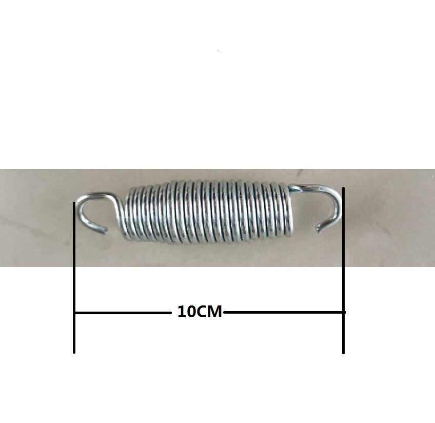 steel metal material kids bungee trampoline springs: 10cm(hook to hook)
