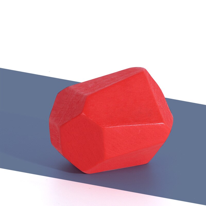 Houten Bouwsteen Gekleurde Steen Educatief Speelgoed Nordic Stijl Stapelen Spel Regenboog Steen Baby Speelgoed