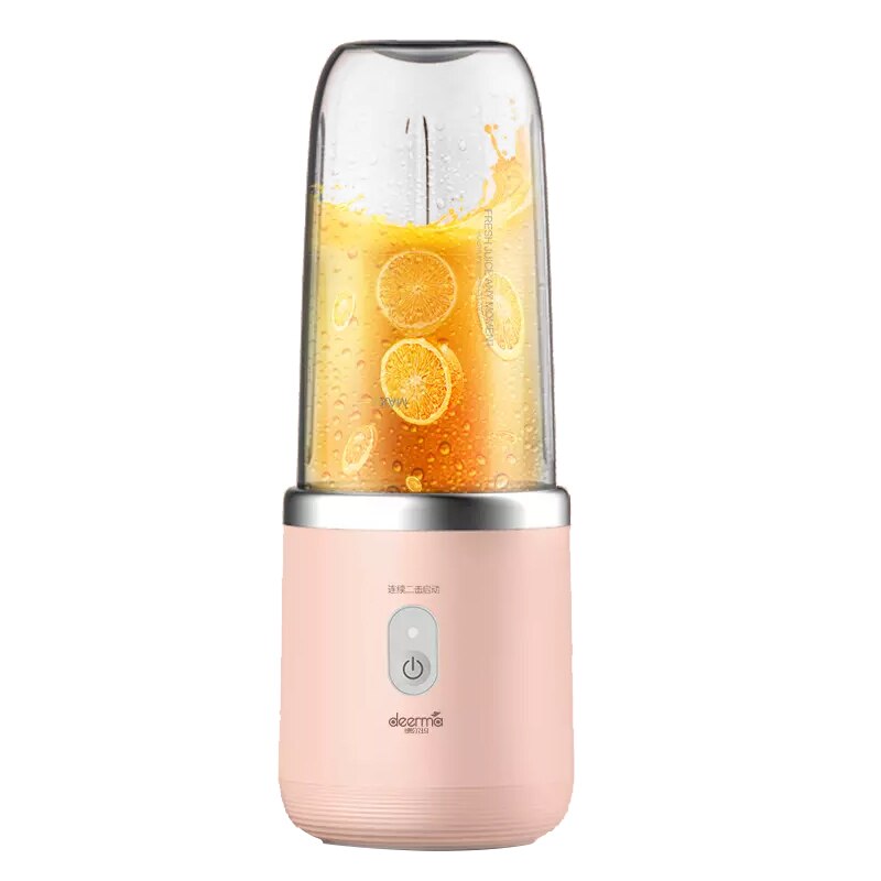 Xiaomi Deerma Portable Blender Electric Juicer Wireless Automatic Multipurpose USB Rechargable Mini Juice Cup Cut Mixer 400M: Default Title