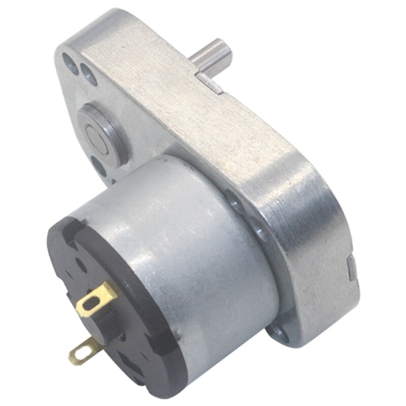 DC12V 95RPM Low Speed High Torque Worm Metal Gearbox Gear Motor Reversible Electric Geared Motor Gearmotors