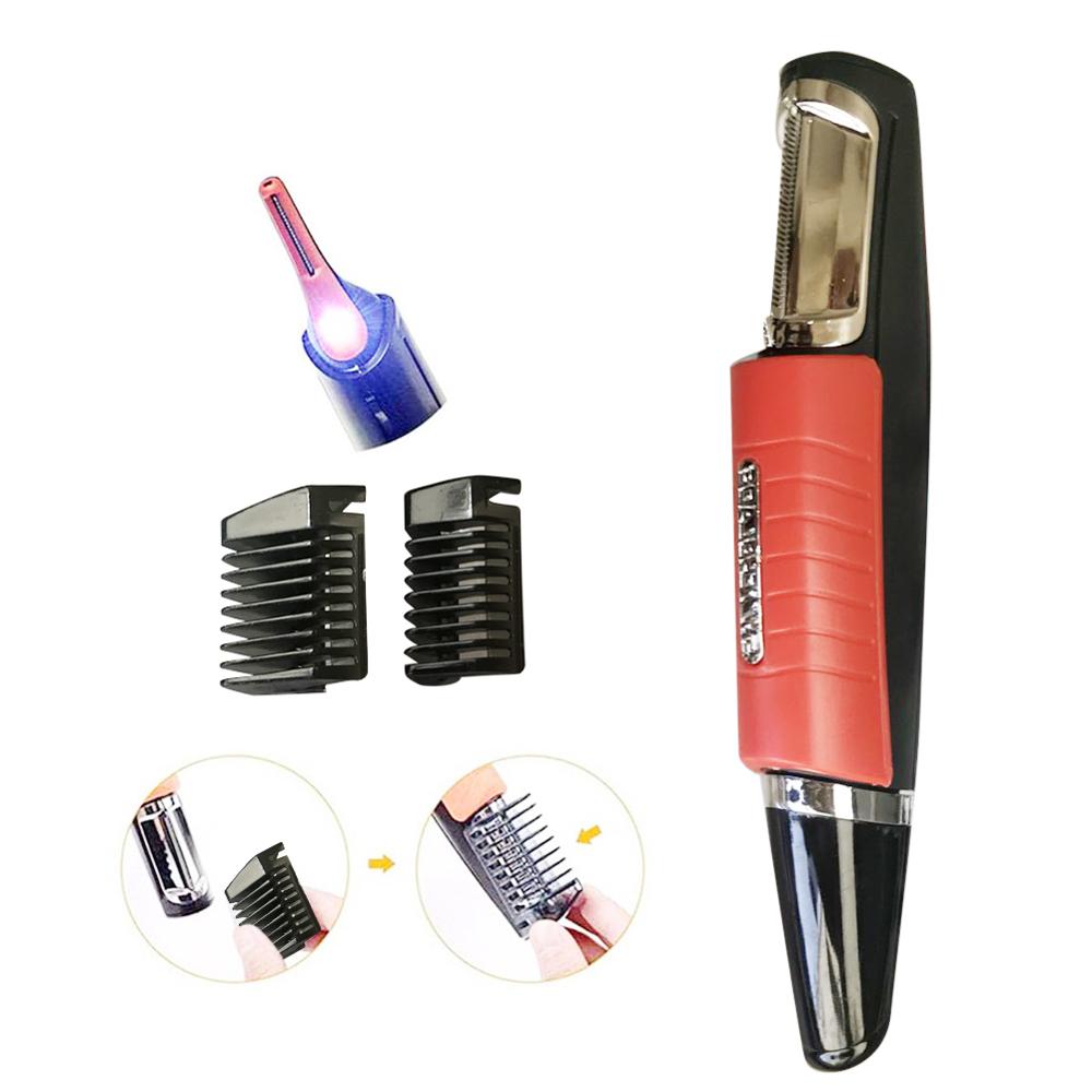 Haar Trimmer Wenkbrauw Oor Neus All In One Trimmer Removal Clipper Scheerapparaat Elektrische Gezichtsverzorging Trimmer Met Led Licht