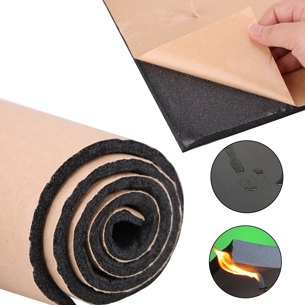 Tapis d&#39;isolation acoustique automobile, en coton, 50x30cm, tapis insonorisant pour camion, 3/6/8/10mm, mousse à cellules fermées