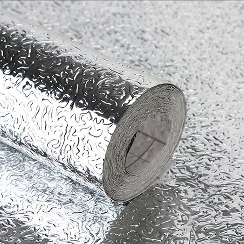 40x10 0/200 Cm Keuken Stickers Waterdichte Olie-Proof Aluminiumfolie Fornuis Kast Zelfklevende Diy behang Muursticker: Type A / 40x200cm