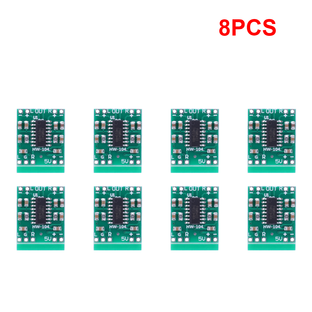 50-1PCS PAM8403 Audio Speaker Sound Amplifier Board Module DC2.5-5.5V 2*3W Mini Power Amplifier Board for Class D Stereo Audio: Blue
