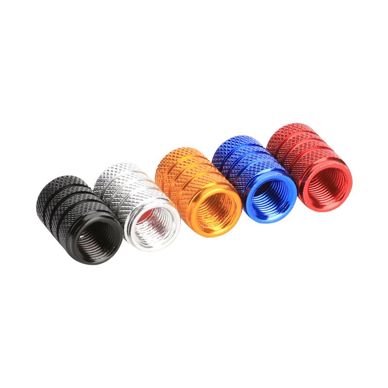 4PC Multi-Color Anodized Machined Aluminum Alloy Motor bike Bicycle Car Tire Valve Cap Dust Covers French Style Presta Valve Cap