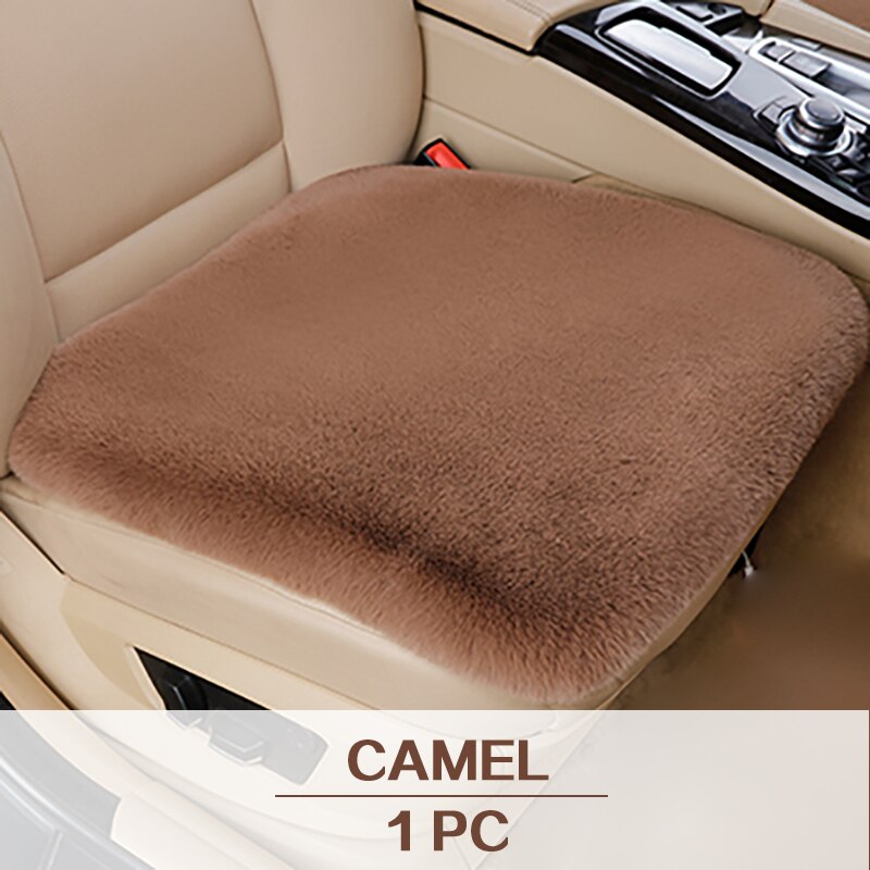 Cojín de funda de asiento de felpa para Chevrolet Citroen Infiniti HAVAL Peugeot, Protector de asiento de felpa cálido para invierno, accesorios interiores