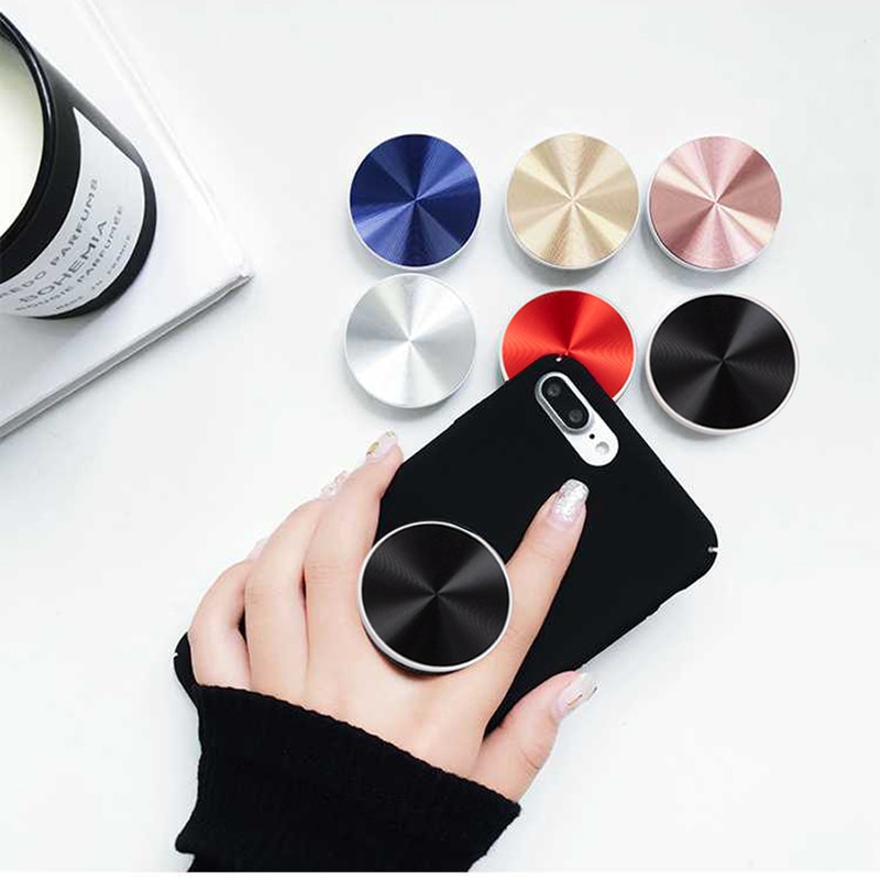 попсокет Phone Stand Metal Colourful Car Mount Expanding Ring Stand Grip Mobile Phone 3d Cute Holder Desk Pocket Socket Stand
