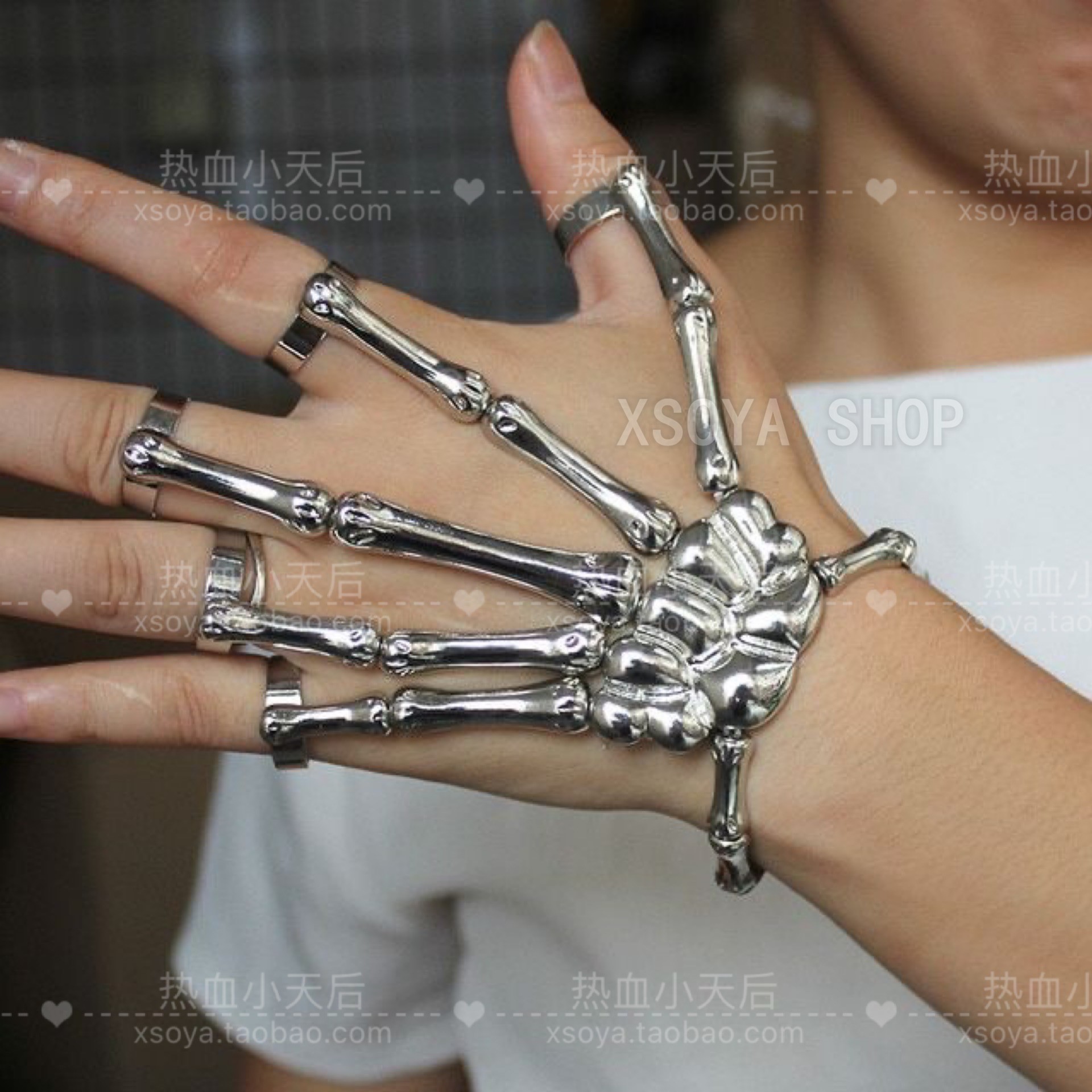 Activiteit Armbanden Voor Vrouwen Handschoenen Skelet Armband Punk Steampunk Mannen Sieraden Luxe Armbanden Op Hand Chain Vrouwen Paar
