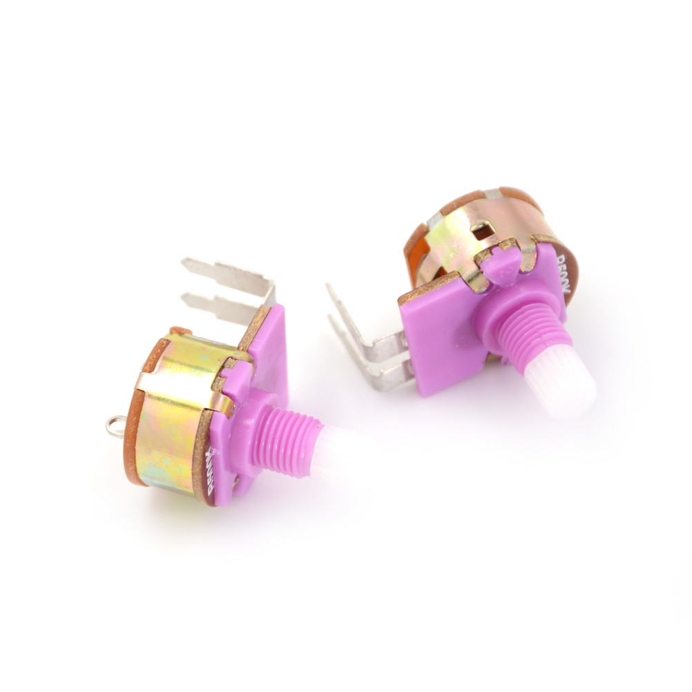 POPESQ® Potentiometer 22K Linear Mit Kappe – Inkl. Mutter & Scheibe, Metall-Kappe, Grau – Für DIY & Elektronik-Basteleien