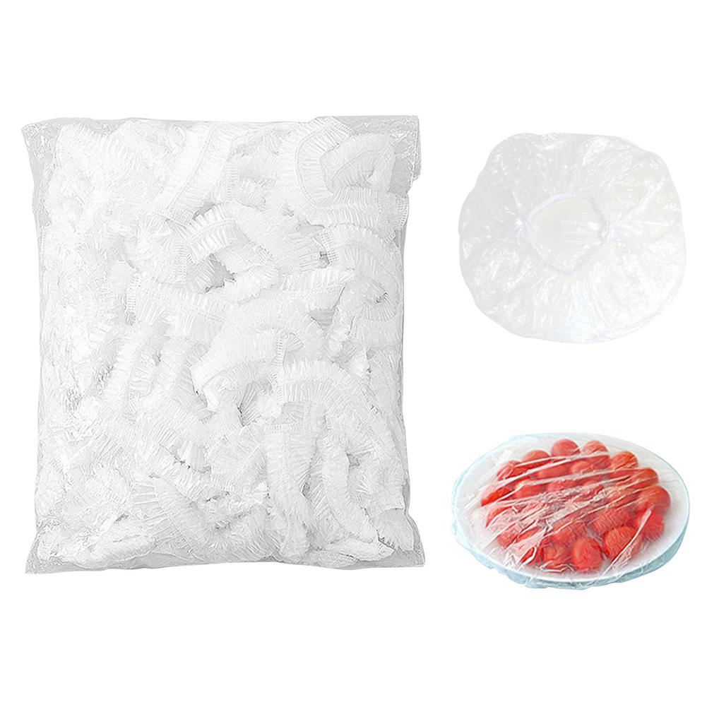 Cubiertas de almacenamiento de alimentos para exteriores, envolturas para platos, cuencos reutilizables y limpios, elásticos, fuertes y duraderos, 50/100 piezas