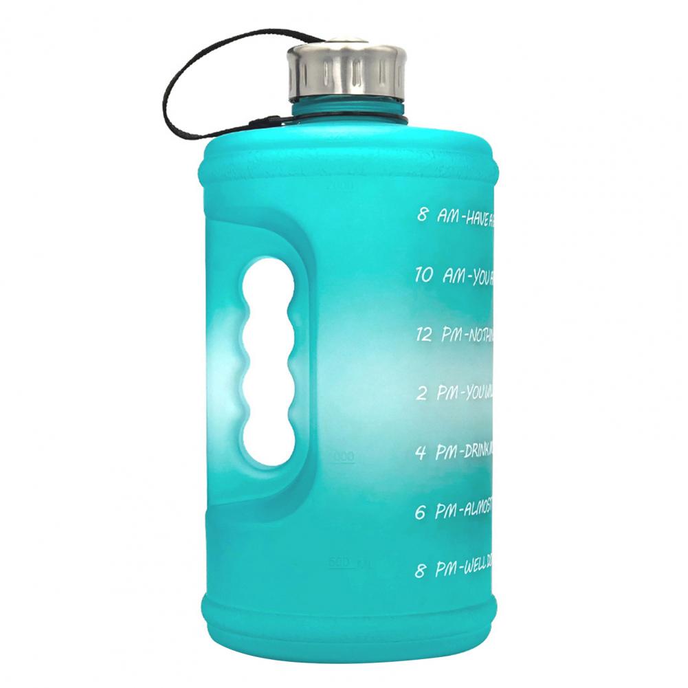 2.2L Good Sports Mug BPA Free Non-slip PET Sports Bottle with Scale Mark:  Green
