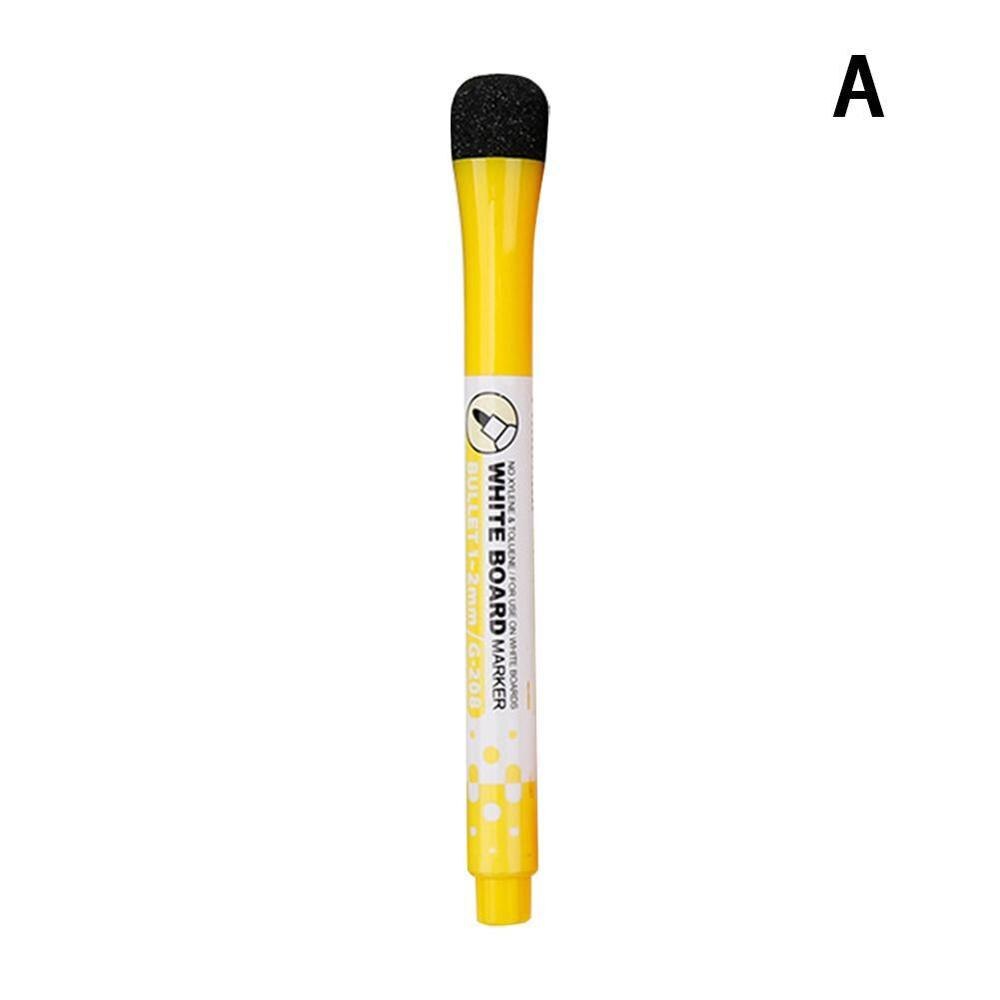 1 PC School Classroom Supplies Magnetic Erasable Whiteboard Pages Pens Dry Drawing Pen Children's Board Markers Eraser Mark E9G7: A