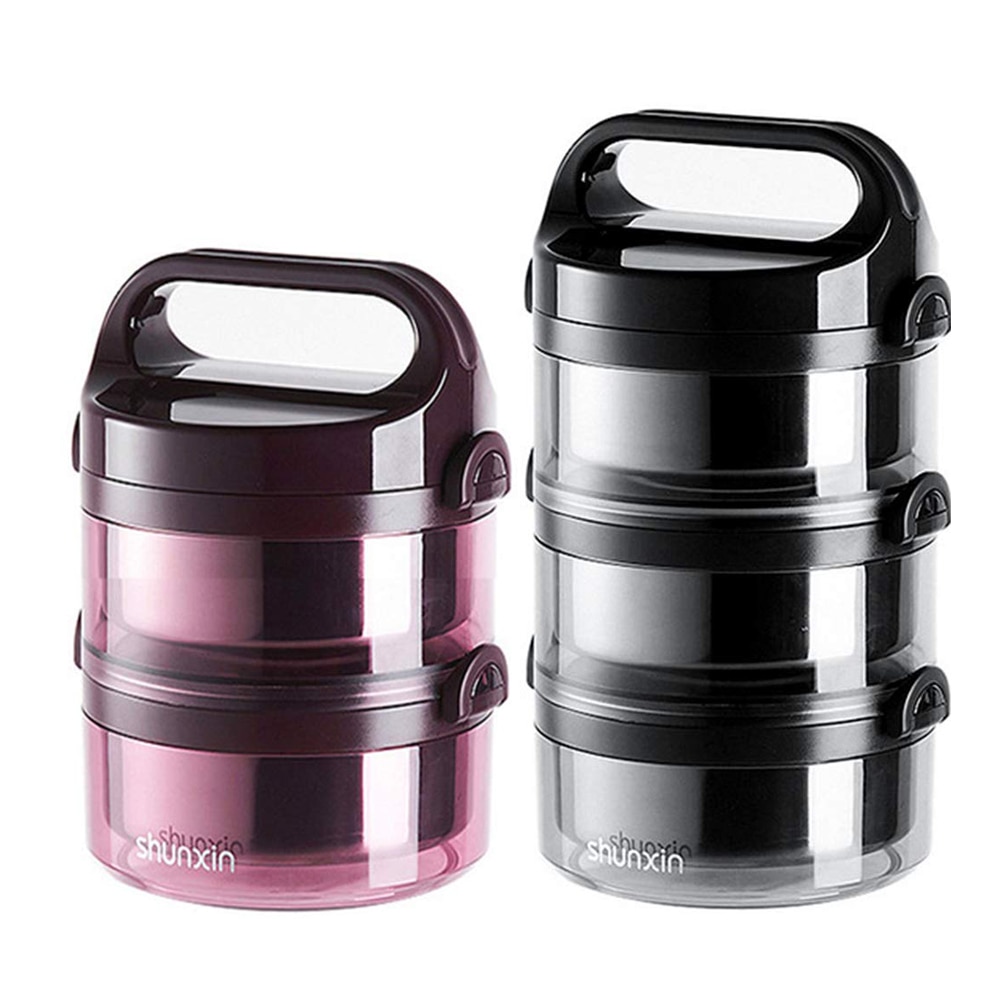 Portable Thermal Lunch Box Microwave Stainless Steel Japanese Thermos Lunch Box Bento Boxes Leakproof Food Container Lunchbox