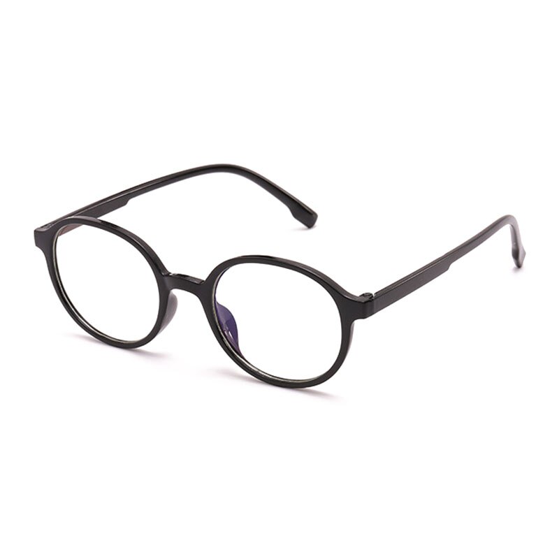 Anti Blue-Ray espejo PC marco gafas planas redondas gafas para estudiantes Oficina uso TT @ 88: Sand black