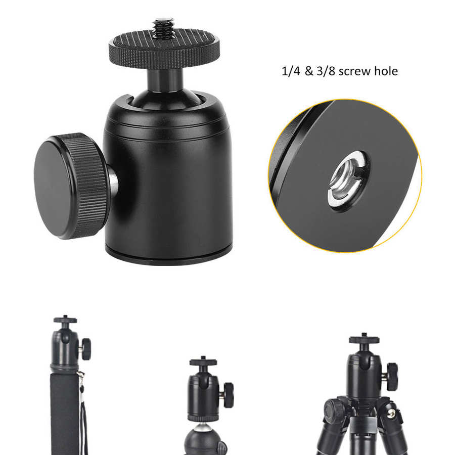 Tripod Head K26 360 Degree Rotatable Mini Tripod Monopod Panoramic Ball Head 1/4 Inch Mount for SLR Camera Ball Head