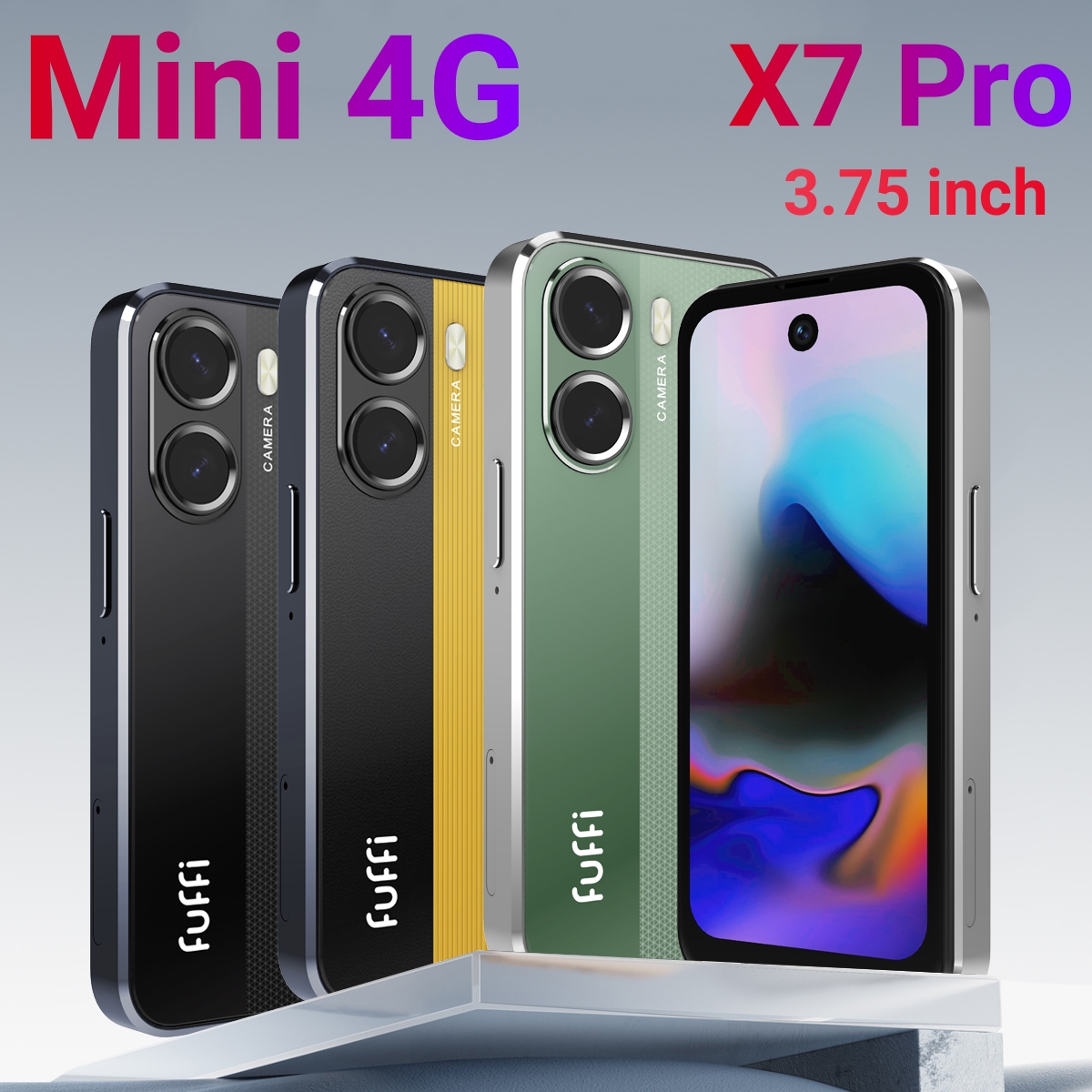 FUFFI-X7 Pro Mini Smartphone,4G Network,3.75 inch,2+16GB ROM,Android 10.0,Mobile phones,Google Play Store,2400mAh,Cellphones
