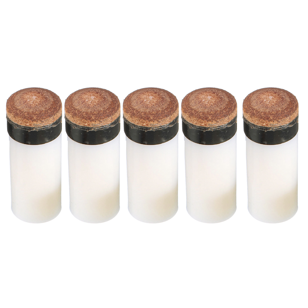 5Pcs Biljart Vervanging Set Biljartkeu Tips 12Mm Pool Biljart Keu Adereindhulzen 5x Schroef-Op tips Voor Snooker