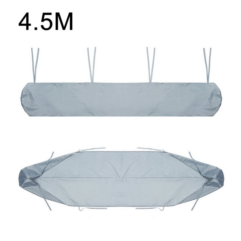 Capa protetora para toldo pátio retrátil toldo cobertura com corda para jardim ao ar livre proteção solar poeira chuva neve proteger: Gray 4.5m