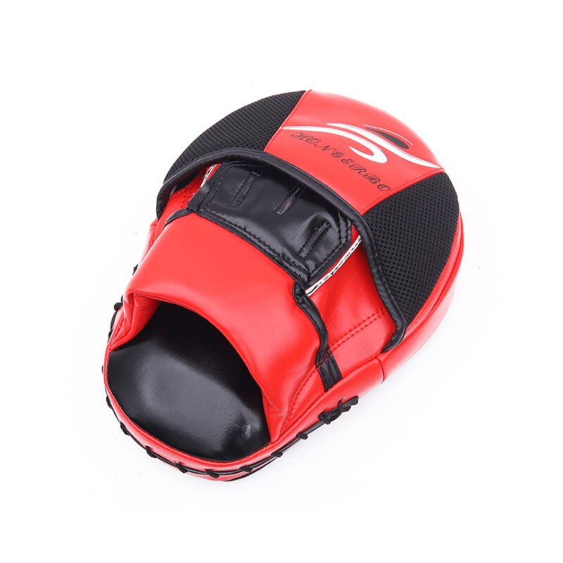 Guantes de mano de Taekwondo para Kick Boxing, manoplas de enfoque MMA, almohadillas de perforación, equipo de entrenamiento para Karate, Muay Thai, equipo de escudo: Rojo