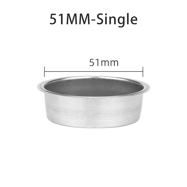 51mm Kaffee Filter für Delonghi 680/685 Ersatz Kaffee Maschine Griff Drei Ohren Boden Kaffee Griff Kaffee Zubehör: Single-51MM