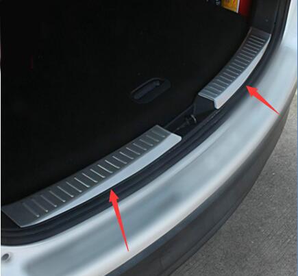 AOSRRUN Stainless Steel Inner Rear Bumper Protector Sill Car Accessories Trunk Trim For Mazda CX-5 CX5