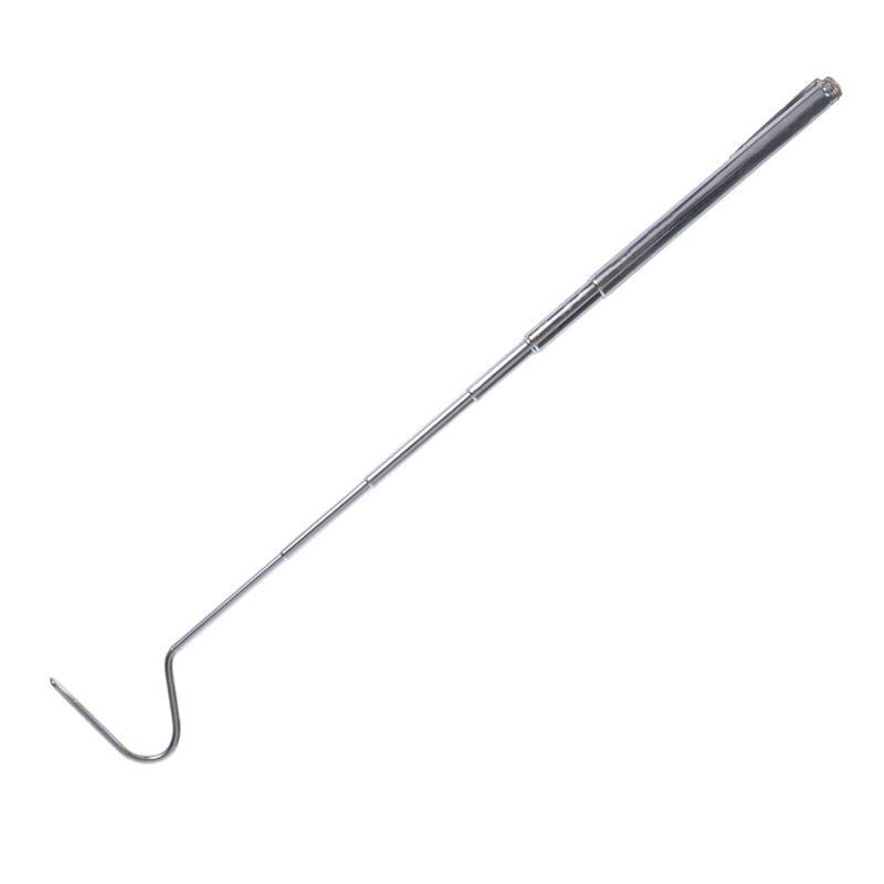 Stainless Steel Snake Hook Retractable Reptile Herp Tool Snake Catching Tool Reptile Hook Catcher(68cm)